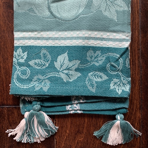 NWT Tassel Pumpkin and Ivy Print Kitchen Towel - Picture 5 of 14